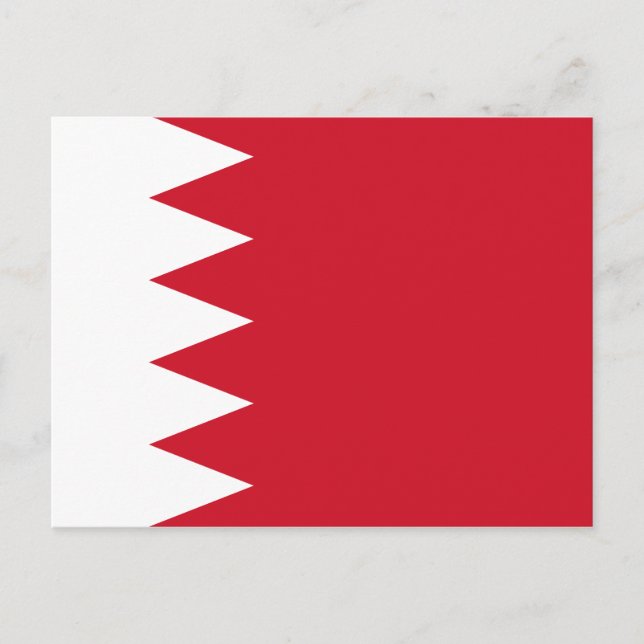Bahrain Flagga Postcard Vykort (Framsida)