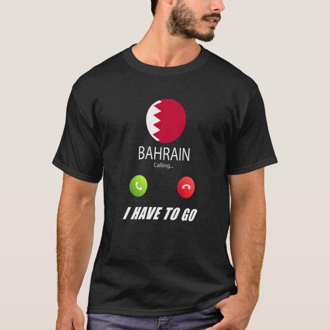 Bahrain Flagga Souvenir Bahrain ringer T Shirt (Framsida)