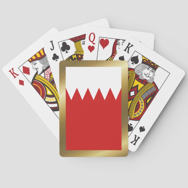 Bahrain Flagga Spelkort (Baksidan)