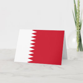 Bahrain flagga tack kort