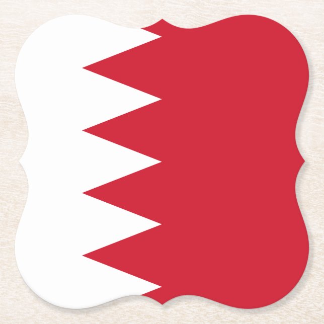Bahrain Flagga Underlägg Papper (Framsida)