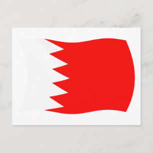 Bahrain Flagga vykort