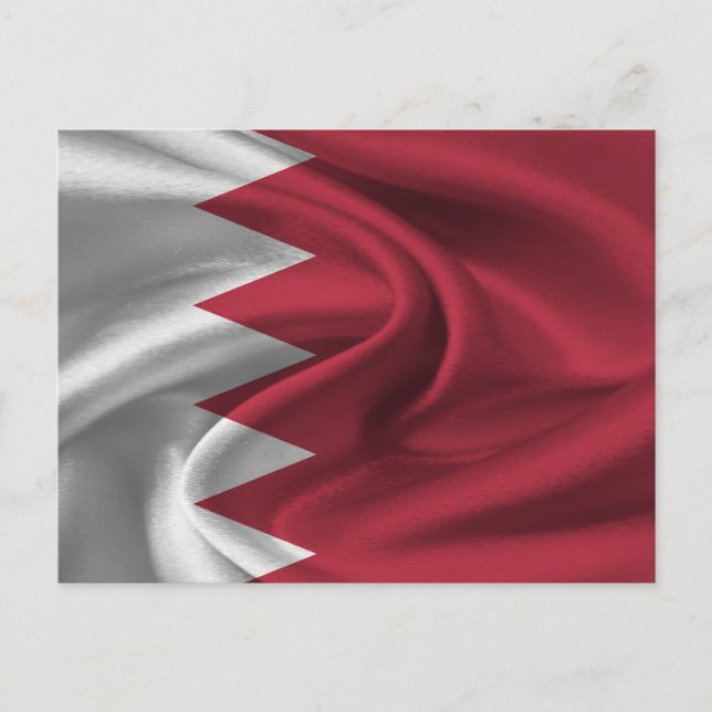 Bahrain Flagga Vykort (Framsida)