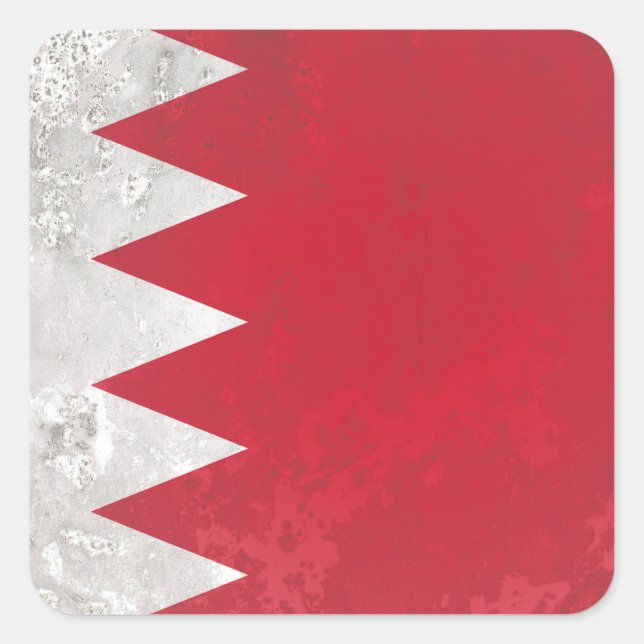 Bahrain Fyrkantigt Klistermärke (Framsida)