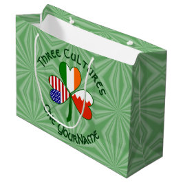 Bahrain Ireland USA Shamrock Flagga Personlig