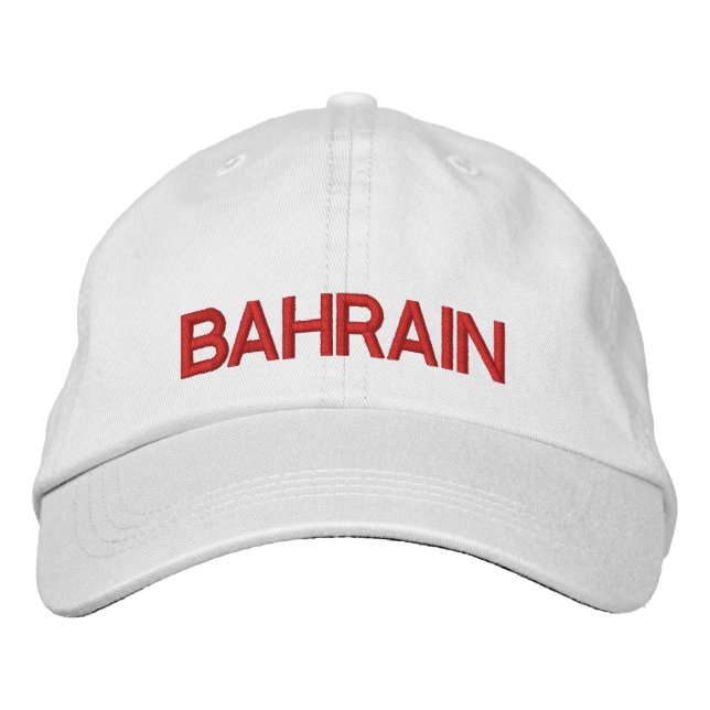 Bahrain justerbar hatt broderad keps (Framsida)