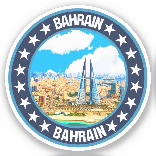 Bahrain Klistermärken (Framsida)
