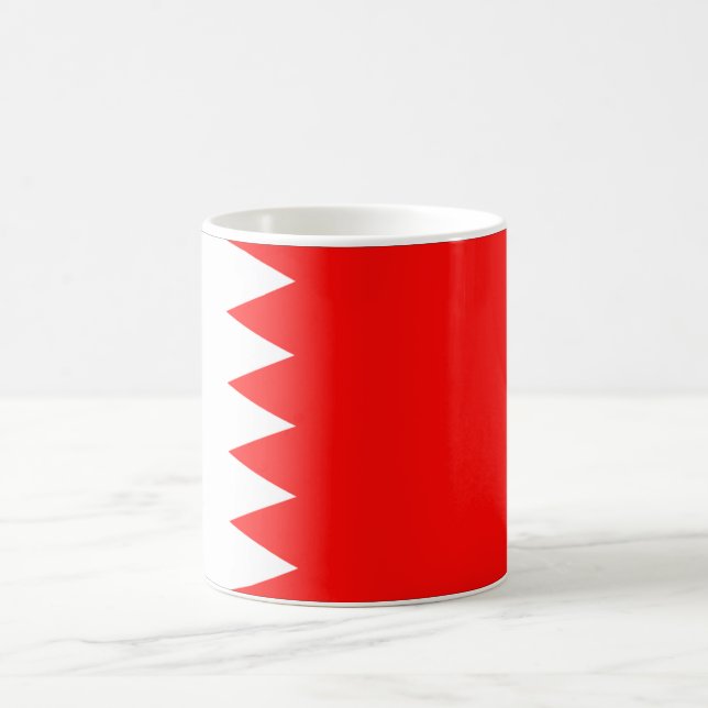 Bahrain National Flagga Kaffemugg (Center)