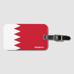 Bahrain National Flagga Patriotic Bagagebricka