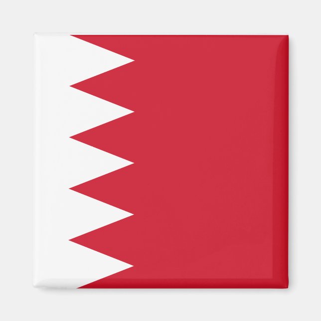 Bahrain National World Flagga Magnet (Framsidan)