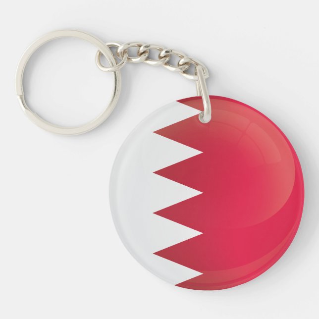 Bahrain Round Icon Flagga (Framsidan)