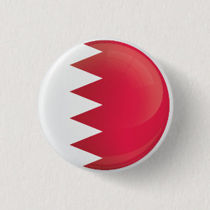 Bahrain Round Icon Flagga Knapp