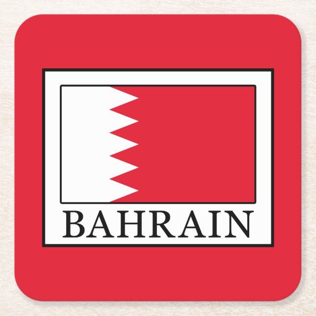 Bahrain Underlägg Papper Kvadrat (Framsidan)