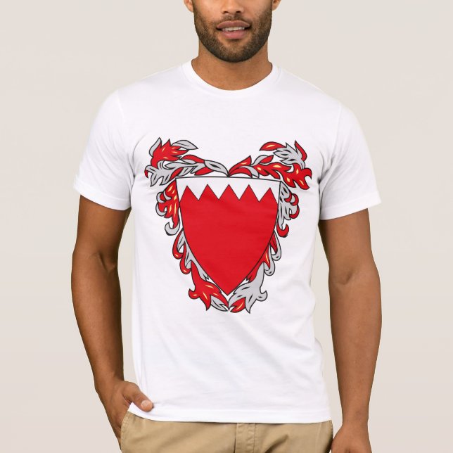 Bahrain vapensköldT-tröja Tee Shirt (Framsida)