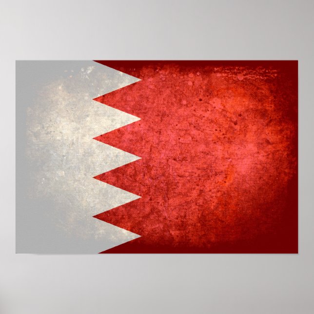 Bahraini Flagga Poster (Framsidan)