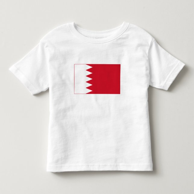 Bahrains patriotiska flagga t shirt (Framsida)