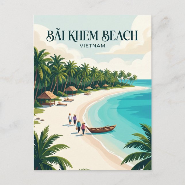 Bãi Khem Strand Vietnam Vykort (Framsida)