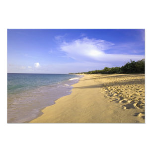 Baie Longue Long Bay strand, St. Martin, Fototryck