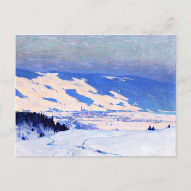 Baie-Saint-Paul av Clarence Gagnon Vykort (Framsida)