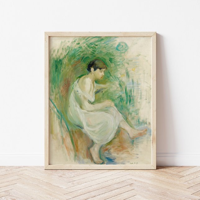 Baigneuse en Chemise | Berthe Morisot Poster (Skapare uppladdad)