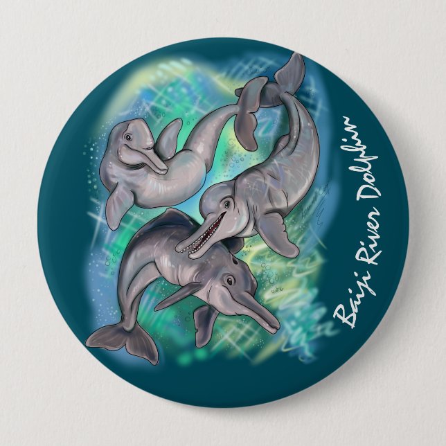 Baiji River Dolphin borttappad echos Knapp (Framsida)