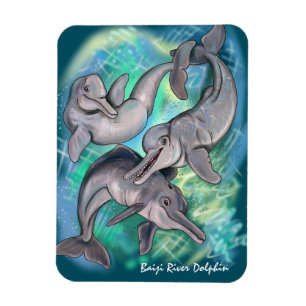 Baiji River Dolphin borttappad echos Magnet