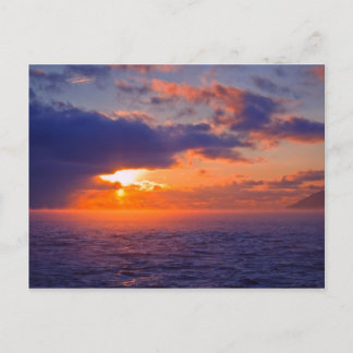 Baikal Ännu Sunset Vykort
