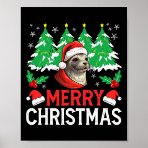 Baikal Seal jul Pajama Costume för Julafton Holi Poster