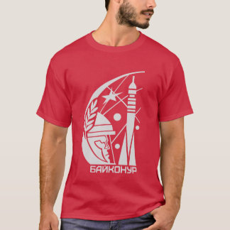 Baikonur Cosmodrome mörk T Shirt