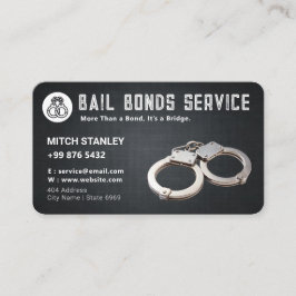 Bail Bonds Service | Black Grunge Visitkort