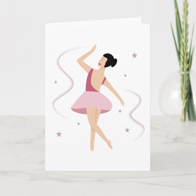 Bailarina de ballet kort (Framsida)