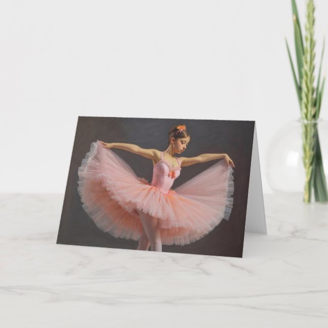 Bailarina desplegando su tutu  tack kort (Framsida)