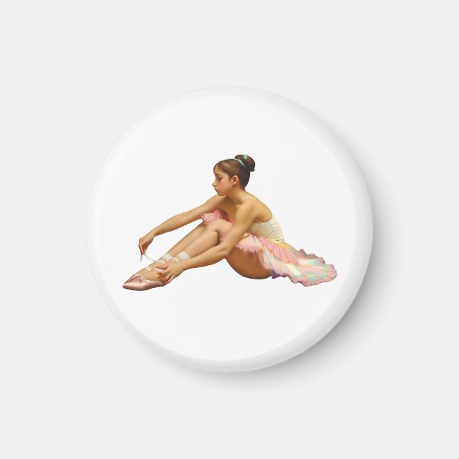 Bailarinas arreglando sus zapatillas magnet (Framsidan)