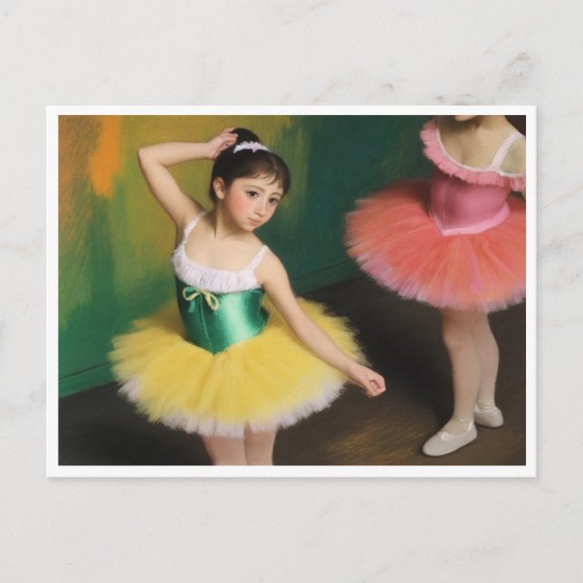 Bailarinas con colores vivos vykort (Framsida)