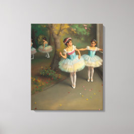 Bailarinas en el estilo romántico canvastryck