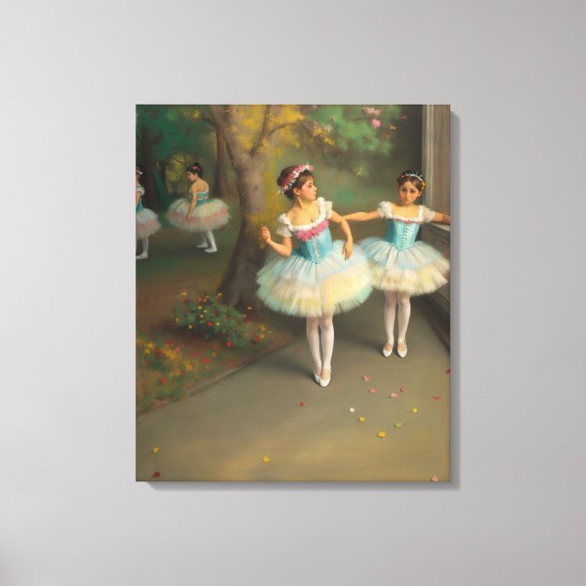 Bailarinas en el estilo romántico canvastryck (Framsida)