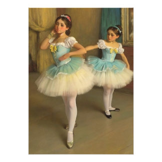 Bailarinas en el estilo romántico fototryck