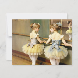 Bailarinas en sala de ensayo inspiradas por Degas Vykort