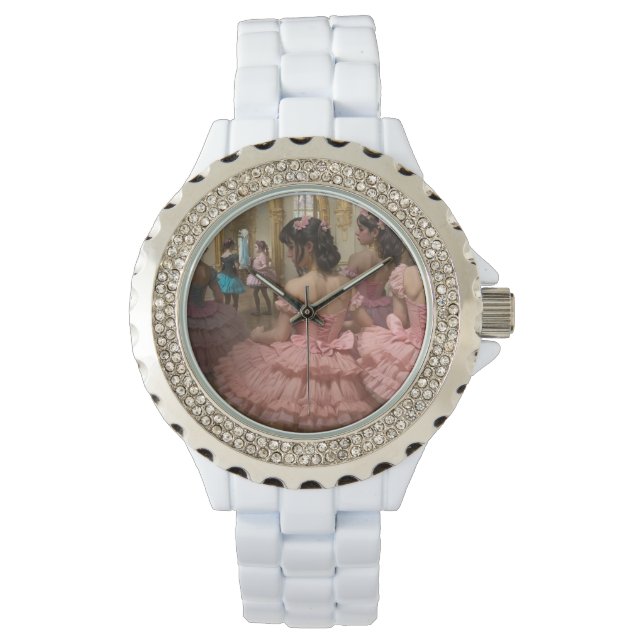 Bailarinas en una gran sala de estilo rocóco armbandsur (Framsida)