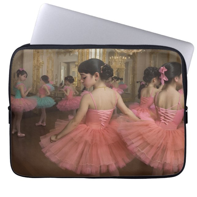 Bailarinas en una gran sala de estilo rocóco laptop fodral (Framsidan)