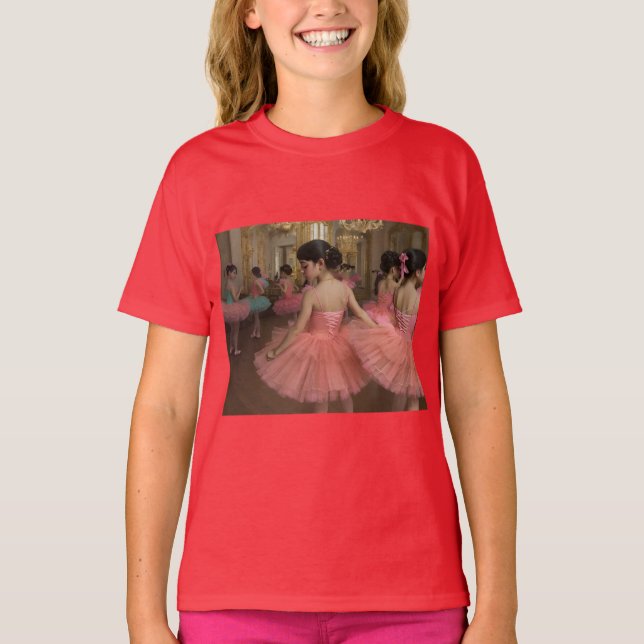 Bailarinas en una gran sala de estilo rocóco t shirt (Framsida)