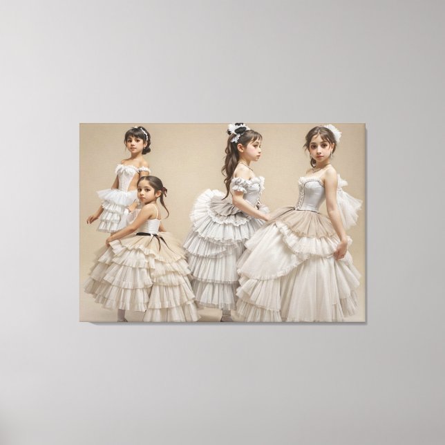 Bailarinas románticas lienzo canvastryck (Framsida)