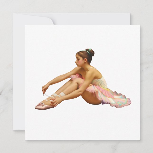 Bailarinas sentadas Tarjeta plana (Framsida)