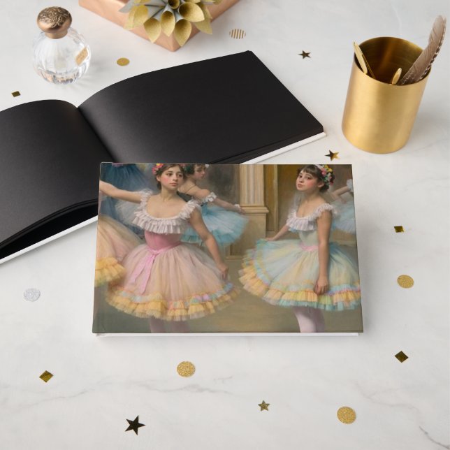 Bailarines detrás del escenario gästböcker (Framsida öppen)