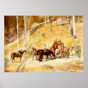Bailed Up Tom Roberts Australisk konst 1895 Poster