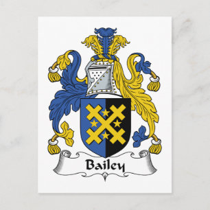 Bailey Family Crest Vykort
