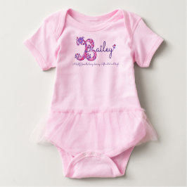 Bailey-flickor B namn betyder monogramskjorta T Shirt