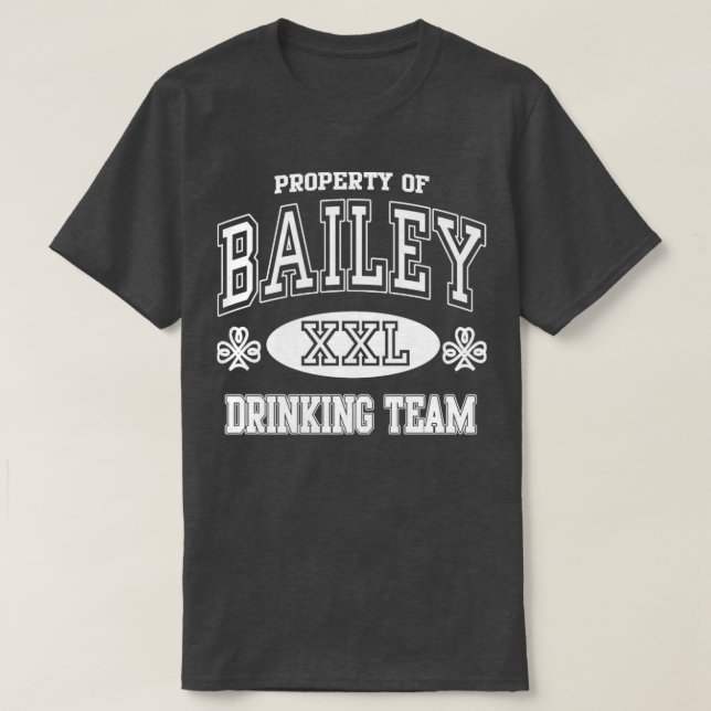 Bailey Irish Drinking Team St patricks day T Shirt (Design framsida)