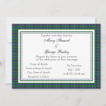 Bailey Scottish Wedding Invitation