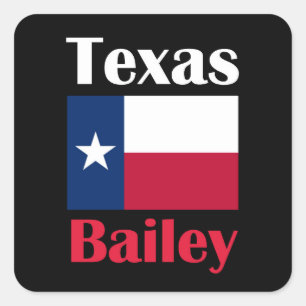 Bailey TX Fyrkantigt Klistermärke